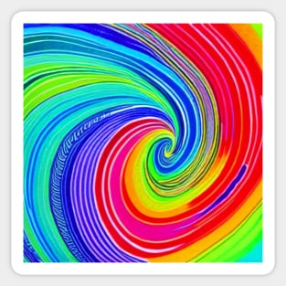 Watercolor Swirl Pattern Sticker